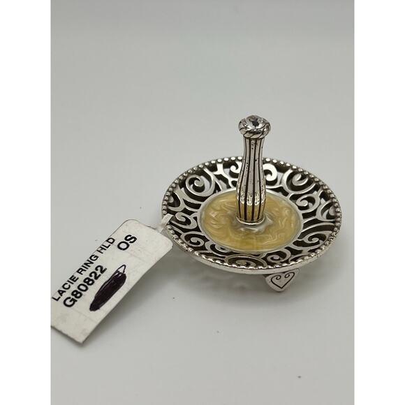 Nwt Brighton Lacie Daisy Ring Holder G80822 Swarovski crystal enamel filigree - Picture 6 of 6